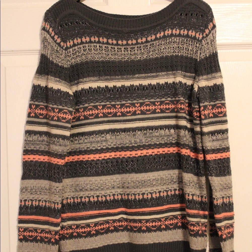 Debbie Morgan Knit Multi-Color Sweater